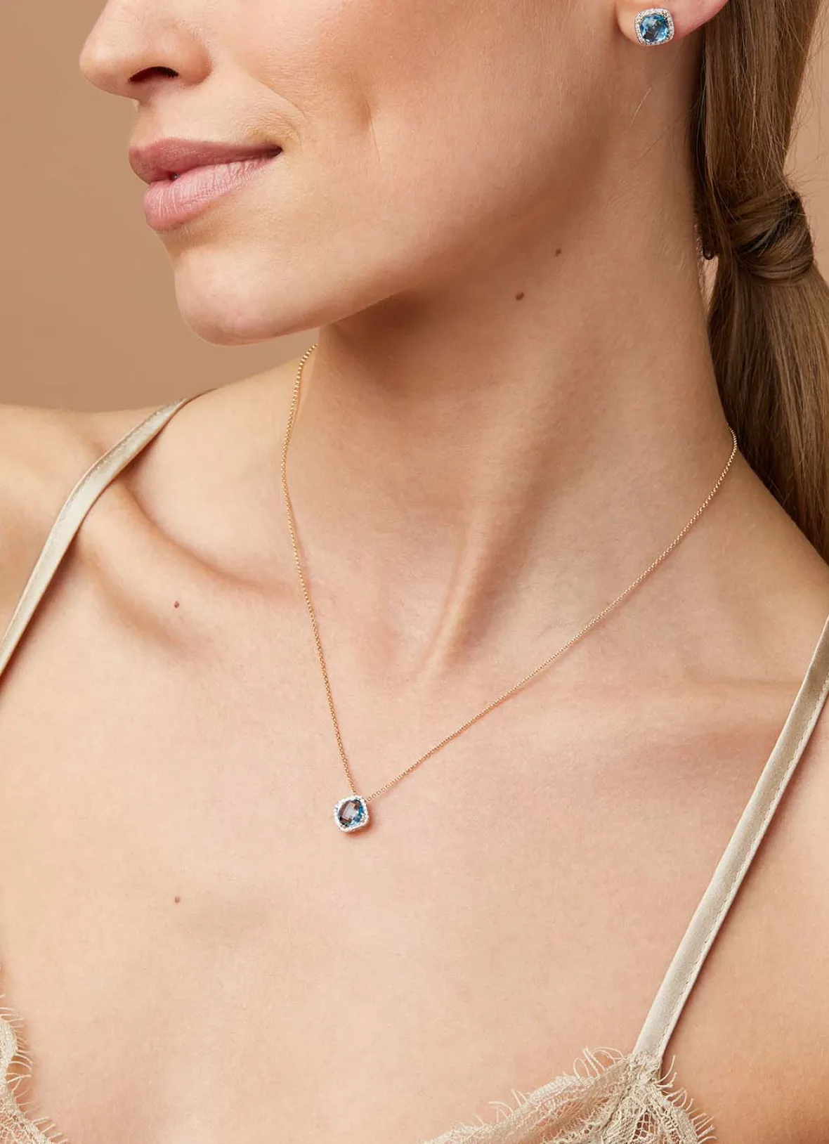 Diamond Point Geelgouden Colliers|Colliers Met Kleurstenen<Geelgouden collier, 1.74 ct topaas, Fiësta