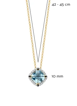 Diamond Point Geelgouden Colliers|Colliers Met Kleurstenen<Geelgouden collier, 1.74 ct topaas, Fiësta