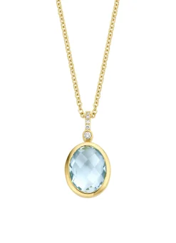 Diamond Point Geelgouden Colliers|Colliers Met Kleurstenen<Geelgouden collier, 2.45 ct topaas, Philosophy