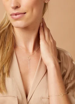 Diamond Point Geelgouden Colliers|Fijne Colliers<Geelgouden collier Marigold