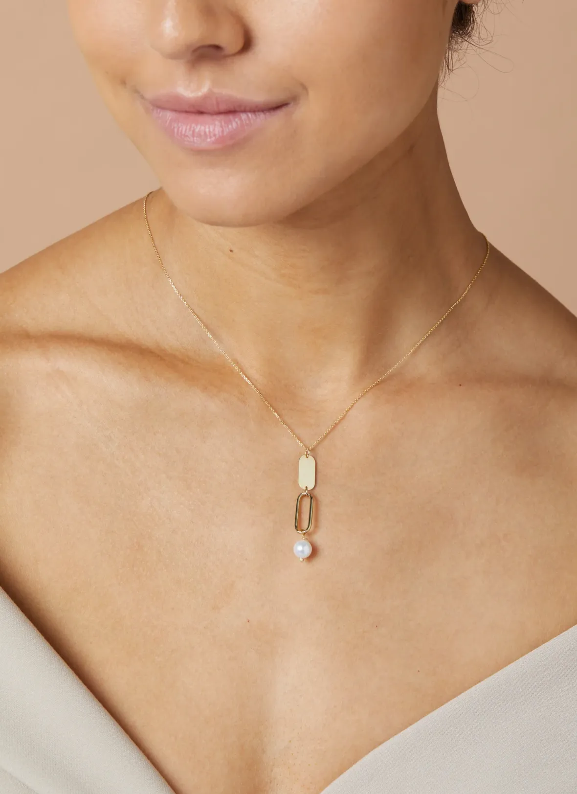 Diamond Point Geelgouden Colliers|Parelkettingen<Geelgouden collier Marigold