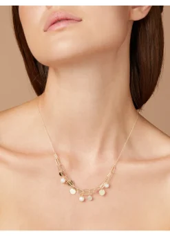 Diamond Point Geelgouden Colliers|Geelgouden Bruidssieraden<Geelgouden collier Marigold