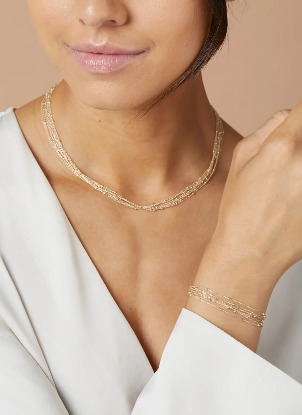 Diamond Point Geelgouden Colliers|Fijne Colliers<Geelgouden collier Marigold