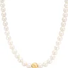 Diamond Point Geelgouden Colliers|Parelkettingen<Geelgouden collier Rivièra