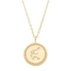 Diamond Point Geelgouden Colliers|Diamanten Colliers<Geelgouden collier, Zodiac-Aquarius (Waterman)