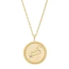 Diamond Point Geelgouden Colliers|Diamanten Colliers<Geelgouden collier, Zodiac-Leo (Leeuw)