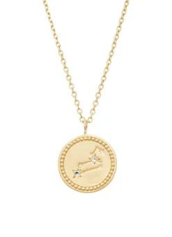 Diamond Point Geelgouden Colliers|Diamanten Colliers<Geelgouden collier, Zodiac-Leo (Leeuw)