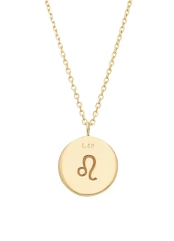 Diamond Point Geelgouden Colliers|Diamanten Colliers<Geelgouden collier, Zodiac-Leo (Leeuw)