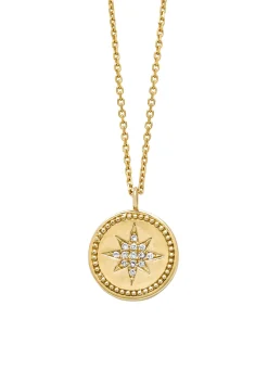 Diamond Point Geelgouden Colliers|Diamanten Colliers<Geelgouden collier, Zodiac-Star