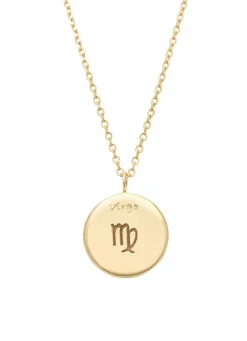 Diamond Point Geelgouden Colliers|Diamanten Colliers<Geelgouden collier, Zodiac-Virgo (Maagd)