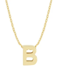 Diamond Point Letter Hangers|Losse Hangers<Geelgouden hanger B, Alphabet