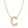 Diamond Point Letter Hangers|Losse Hangers<Geelgouden hanger C, 0.04 ct diamant, Alphabet