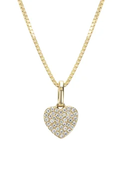 Diamond Point Losse Hangers|Geelgouden Bruidssieraden<Geelgouden hanger, 0.11 ct diamant, Dreamer