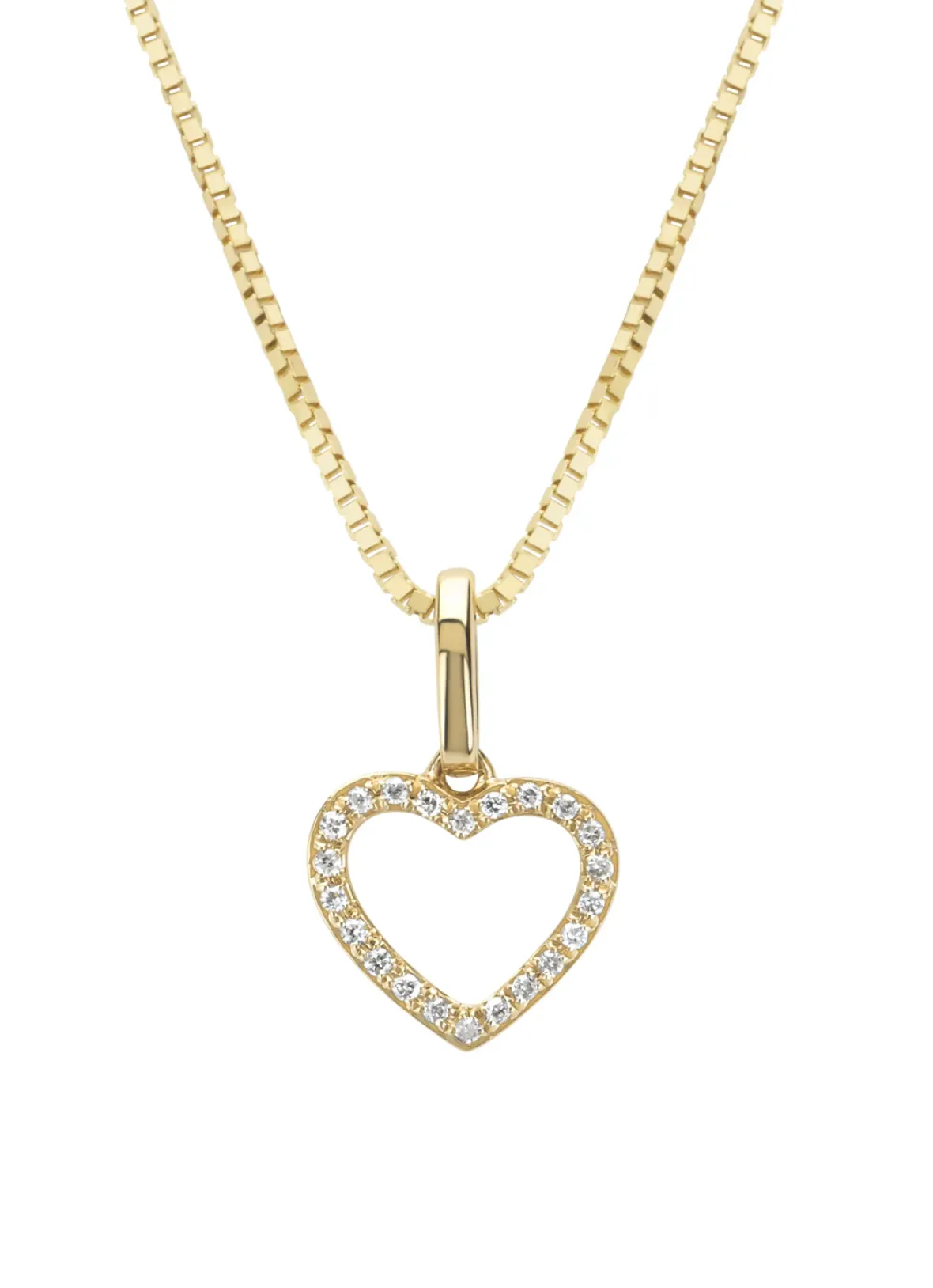 Diamond Point Losse Hangers|Geelgouden Bruidssieraden<Geelgouden hanger, 0.06 ct diamant, Dreamer