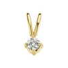 Diamond Point Solitair C|Solitair Classic<Geelgouden hanger, 0.04 ct diamant, Groeibriljant
