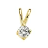 Diamond Point Solitair C|Solitair Classic<Geelgouden hanger, 0.12 ct diamant, Groeibriljant