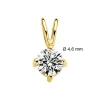 Diamond Point Solitair C|Solitair Classic<Geelgouden hanger, 0.36 ct diamant, Groeibriljant