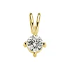 Diamond Point Solitair C|Solitair Classic<Geelgouden hanger, 0.17 ct diamant, Groeibriljant