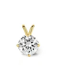Diamond Point Solitair C|Solitair Classic<Geelgouden hanger, 0.52 ct diamant, Groeibriljant