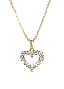 Diamond Point Losse Hangers|Geelgouden Bruidssieraden<Geelgouden hanger, 0.25 ct diamant, Hearts & Arrows