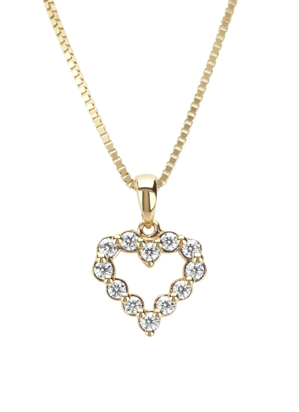Diamond Point Losse Hangers|Geelgouden Bruidssieraden<Geelgouden hanger, 0.25 ct diamant, Hearts & Arrows