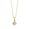 Diamond Point Losse Hangers|Geelgouden Bruidssieraden<Geelgouden hanger, 0.16 ct diamant, Hearts & Arrows