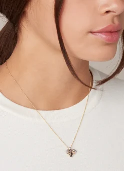 Diamond Point Losse Hangers|Geelgouden Bruidssieraden<Geelgouden hanger, 0.28 ct diamant, Queen Bee