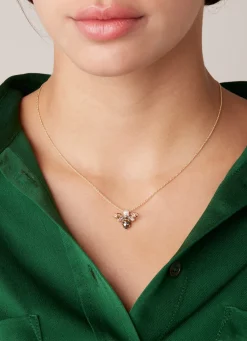 Diamond Point Losse Hangers|Geelgouden Bruidssieraden<Geelgouden hanger, 0.16 ct diamant, Queen Bee