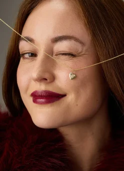 Diamond Point Losse Hangers|Geelgouden Bruidssieraden<Geelgouden hanger, 0.02 ct diamant, Timeless Treasures