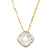Diamond Point Losse Hangers|Geelgouden Bruidssieraden<Geelgouden hanger, 1.92 ct witte topaas, Fiësta