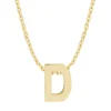 Diamond Point Letter Hangers|Losse Hangers<Geelgouden hanger D, Alphabet