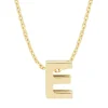 Diamond Point Letter Hangers|Losse Hangers<Geelgouden hanger E, Alphabet