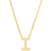Diamond Point Letter Hangers|Losse Hangers<Geelgouden hanger I, Alphabet