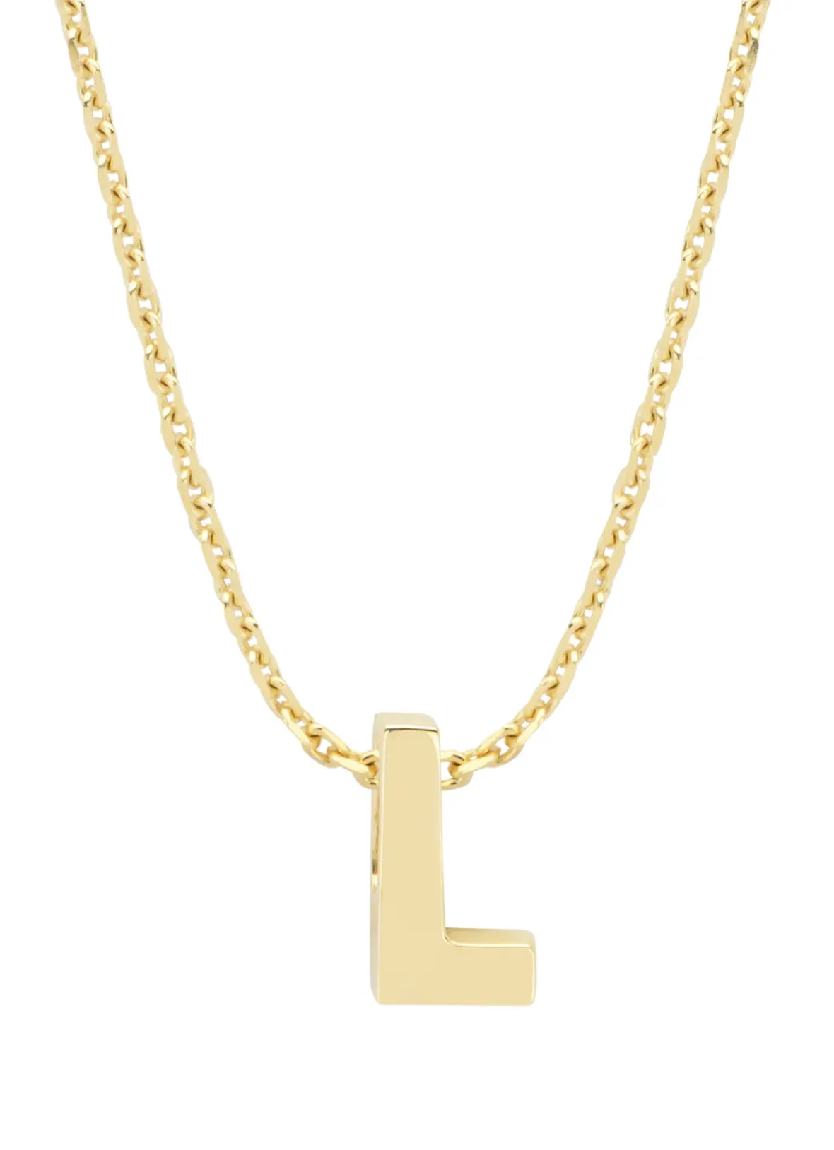 Diamond Point Letter Hangers|Losse Hangers<Geelgouden hanger L, Alphabet