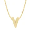Diamond Point Letter Hangers|Losse Hangers<Geelgouden hanger V, Alphabet
