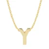 Diamond Point Letter Hangers|Losse Hangers<Geelgouden hanger Y, Alphabet