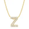 Diamond Point Letter Hangers|Losse Hangers<Geelgouden hanger Z, 0.05 ct diamant, Alphabet