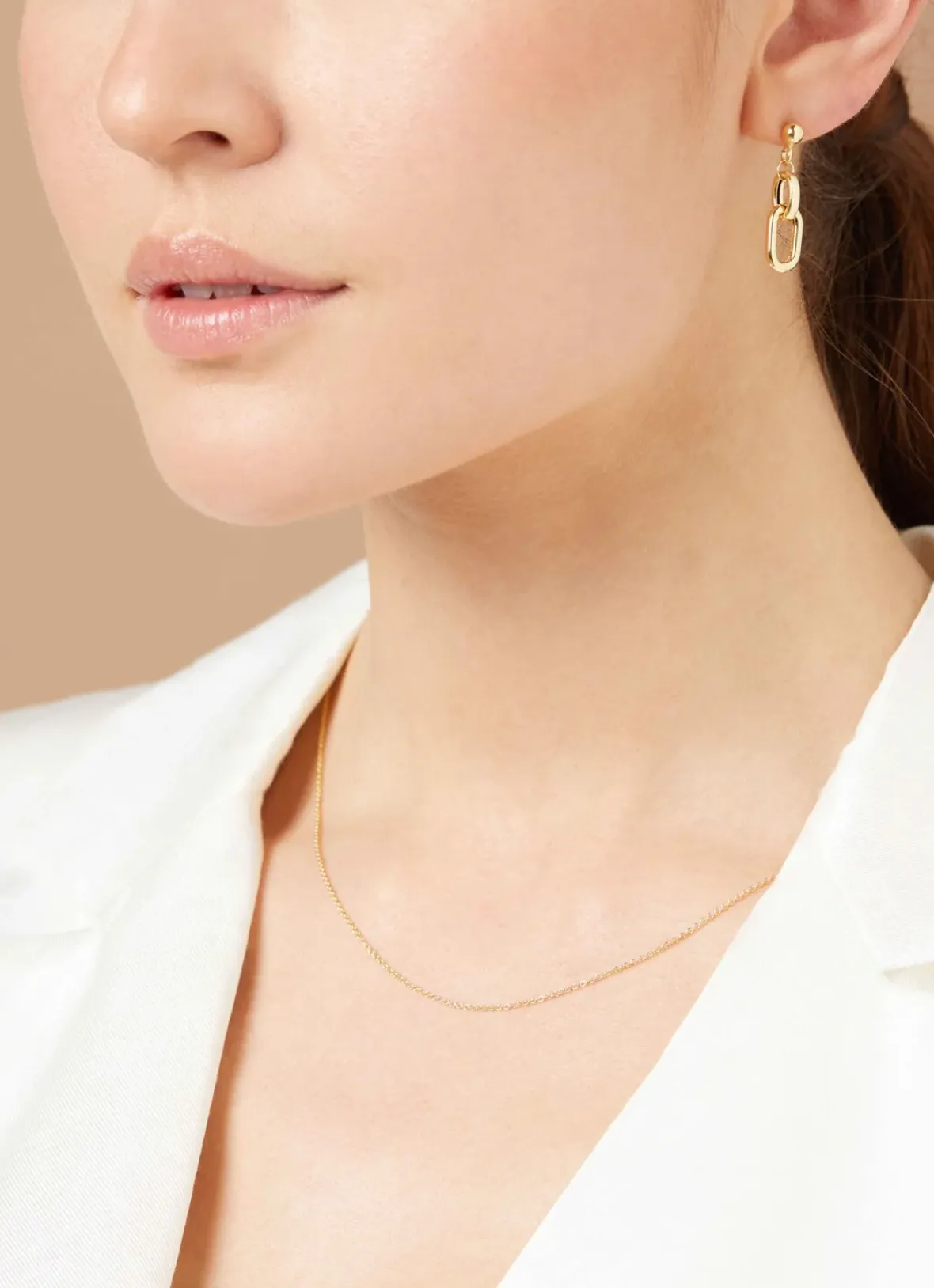 Diamond Point Geelgouden Colliers|Lengtecolliers<Geelgouden jasseron collier Timeless Treasures (42cm)