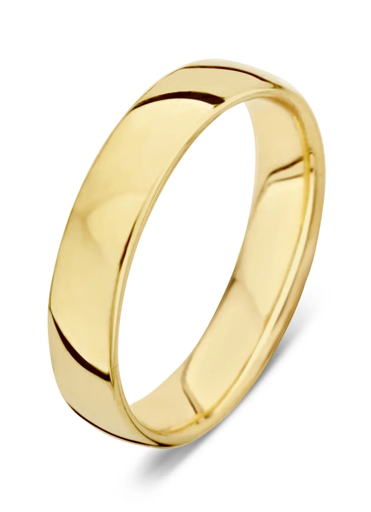 Diamond Point Geelgouden Ringen|Trouwringen Voor Mannen<Geelgouden 18 kt trouwring, Wedding