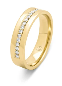 Diamond Point Geelgouden Ringen|Diamanten Ringen<Geelgouden 14 kt trouwring, Wedding