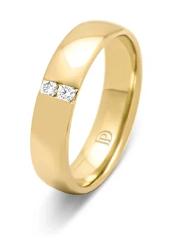 Diamond Point Geelgouden Ringen|Diamanten Ringen<Geelgouden 18 kt trouwring, Wedding