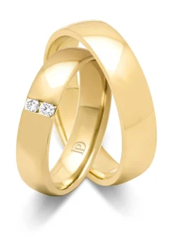 Diamond Point Geelgouden Ringen|Diamanten Ringen<Geelgouden 18 kt trouwring, Wedding