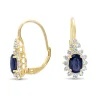 Diamond Point Geelgouden Oorsieraden|Oorsieraden Met Kleurstenen<Geelgouden oorsieraden, 1.21 ct blauwe saffier, Eden