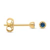 Diamond Point Geelgouden Oorsieraden|Oorsieraden Met Kleurstenen<Geelgouden oorsieraden, 0.10 ct blauwe saffier, Joy