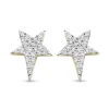 Diamond Point Geelgouden Oorsieraden|Diamanten Oorsieraden<Geelgouden oorsieraden, 0.16 ct diamant, Cosmic