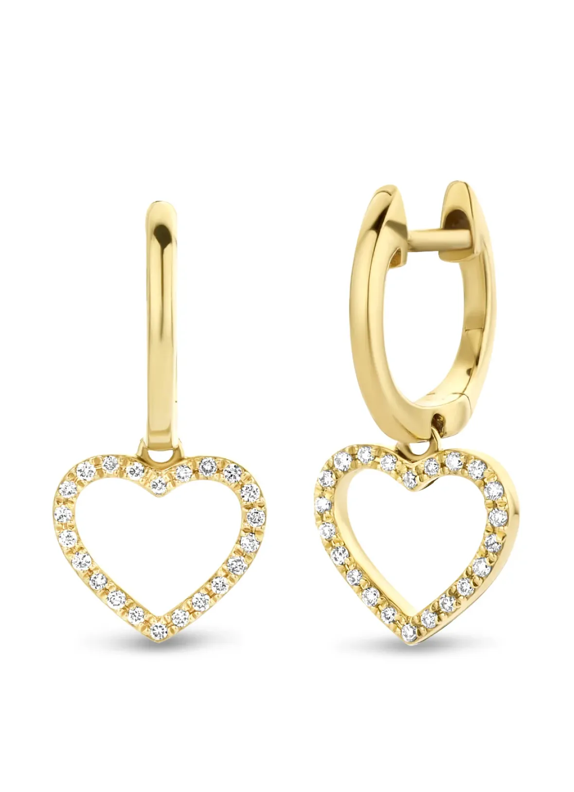 Diamond Point Geelgouden Oorsieraden|Diamanten Oorsieraden<Geelgouden oorsieraden, 0.13 ct diamant, Dreamer