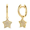 Diamond Point Geelgouden Oorsieraden|Diamanten Oorsieraden<Geelgouden oorsieraden, 0.11 ct diamant, Dreamer