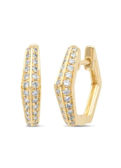 Diamond Point Geelgouden Oorsieraden|Diamanten Oorsieraden<Geelgouden oorsieraden, 0.29 ct diamant, Ensemble
