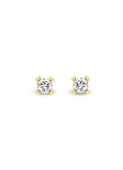 Diamond Point Geelgouden Oorsieraden|Diamanten Oorsieraden<Geelgouden oorsieraden, 0.22 ct diamant, Hearts & Arrows