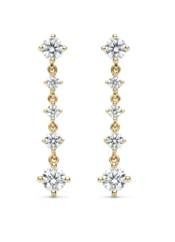 Diamond Point Geelgouden Oorsieraden|Diamanten Oorsieraden<Geelgouden oorsieraden, 0.85 ct diamant, Hearts & Arrows